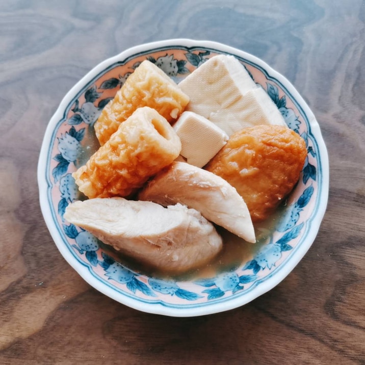 ささみと竹輪と豆腐の煮物